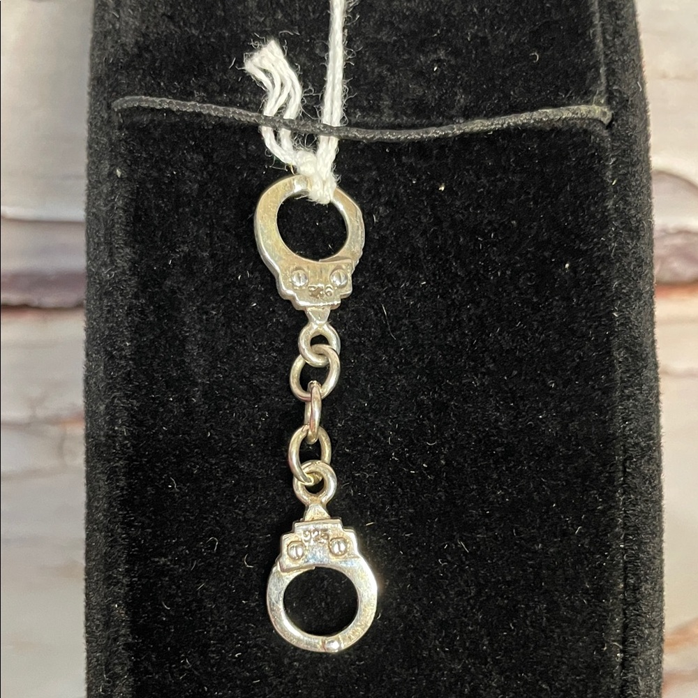 Sterling Silver Handcuff Charm/Pendant.